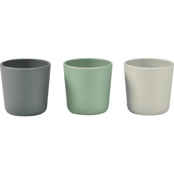 BEABA® Silikonbecher Im 3er-Set, Grau/salbeigrün/velvet Grau 3 BEABA® Silikonbecher Im 3er-Set, Grau/salbeigrün/velvet Grau