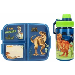 Depesche Lunchset HUNGRY Dino World Blau