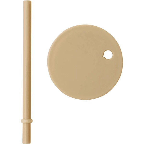 Design Letters, Deckel Mit Strohhalm Für Kindertrinkglas, Beige 3 Design Letters, Deckel Mit Strohhalm Für Kindertrinkglas, Beige