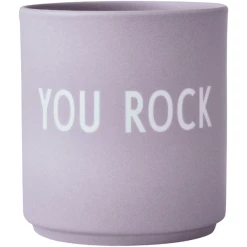 Design Letters Porzellanbecher, Favourite Cups Mit Lasergravur, YOUROCK, Lavendel, 250 Ml
