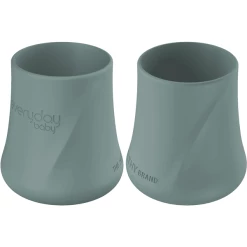 Everyday® Baby Trinkbecher Silikon 2er-Set, Harmony Green