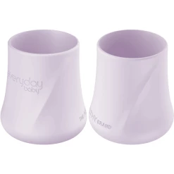 Everyday® Baby Trinkbecher Silikon 2er-Set, Light Lavender