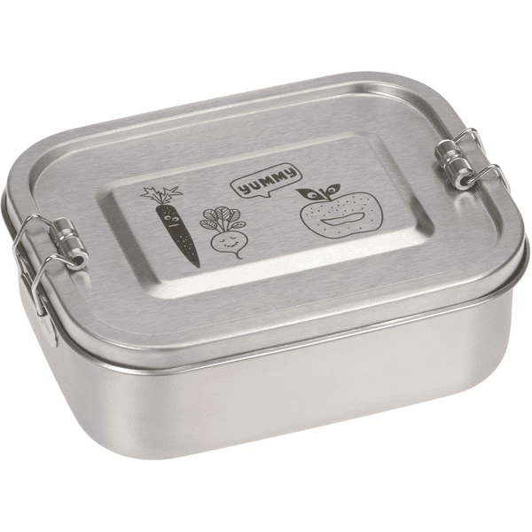 LÄSSIG Brotdose Aus Edelstahl, Solid Yummy 3 LÄSSIG Brotdose Aus Edelstahl, Solid Yummy