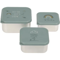 LÄSSIG Brotdosenset Aus Edelstahl