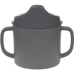 LÄSSIG Trinklernbecher Mit Henkeln Uni Anthracite