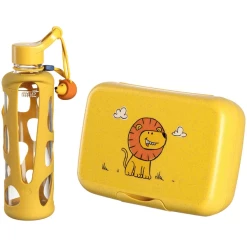 Leonardo Brotdose + Trinkflasche Bambini 2er Set Gelb