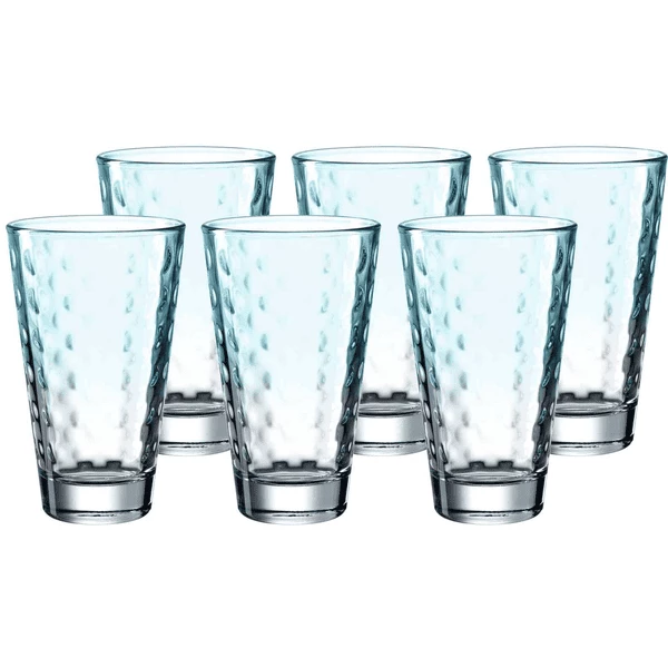 Leonardo Trinkgläser Optic 300 Ml 6er Set Blau 3 Leonardo Trinkgläser Optic 300 Ml 6er Set Blau