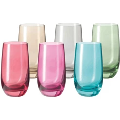 Leonardo Trinkgläser Sora 270 Ml 6er Set Bunt