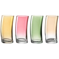 Leonardo Trinkgläser SWING 450 Ml 4er Set Bunt