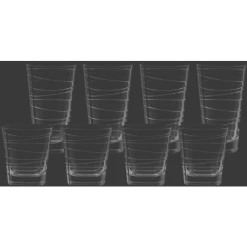 Leonardo Trinkgläser Vario Struttura 280 Ml + 250 Ml 8er Set Transparent