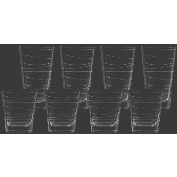 Leonardo Trinkgläser Vario Struttura 280 Ml + 250 Ml 8er Set Transparent 3 Leonardo Trinkgläser Vario Struttura 280 Ml + 250 Ml 8er Set Transparent