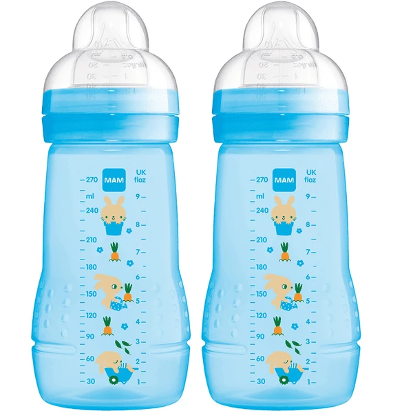 MAM Babyflasche Easy Active™ 270 Ml, Hase Im Doppelpack 3 MAM Babyflasche Easy Active™ 270 Ml, Hase Im Doppelpack