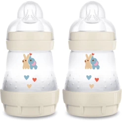 MAM Babyflasche Easy Start Anti-Colic 160 Ml, 0+ Monate, Elefant, 2 Stück