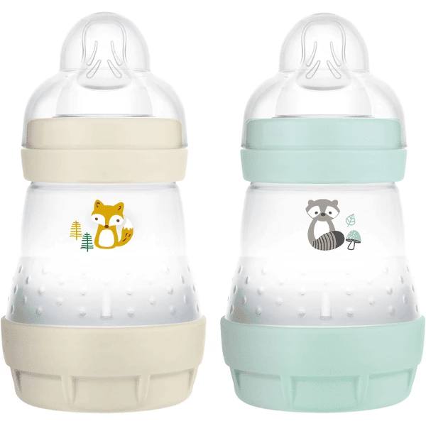 MAM Babyflasche Easy Start Anti Colic-Elements 160 Ml 2 Stück Fuchs/Waschbär In Beige/mint 3 MAM Babyflasche Easy Start Anti Colic-Elements 160 Ml 2 Stück Fuchs/Waschbär In Beige/mint