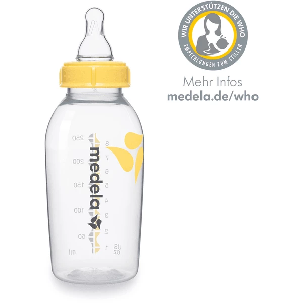 Medela Muttermilchflasche 250 Ml Mit Sauger M Mittlerer Fluss 3 Medela Muttermilchflasche 250 Ml Mit Sauger M Mittlerer Fluss