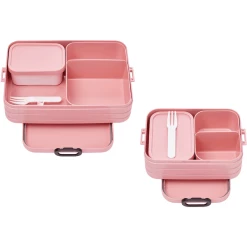 Mepal Bento-Lunchboxen Midi+Large Take A Break 2er Set Pink