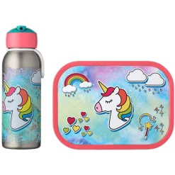 Mepal Brotdose + Thermoflasche Campus 2er Set Rosa