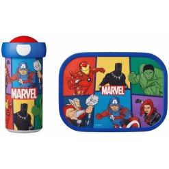 Mepal Brotdose + Verschlussbecher Campus 300 Ml + 700 Ml 2er Set Bunt