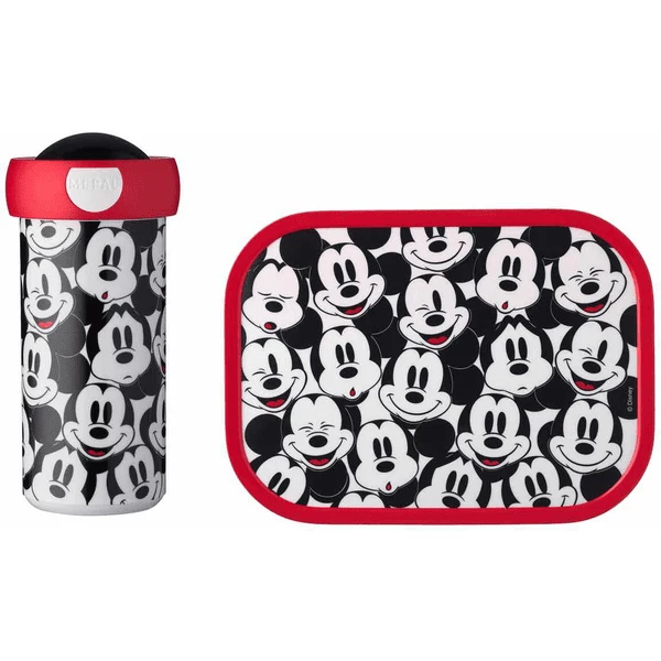 Mepal Brotdose + Verschlussbecher Campus 300 Ml + 700 Ml 2er Set Schwarz-weiß 3 Mepal Brotdose + Verschlussbecher Campus 300 Ml + 700 Ml 2er Set Schwarz-weiß