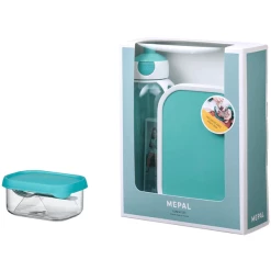 Mepal Promotion-Set Mit Wasserflasche Pop-Up Campus Türkis