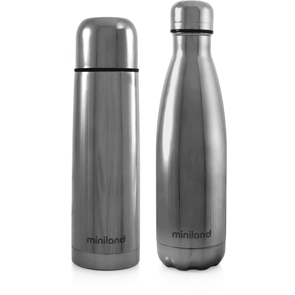 Miniland MyBaby&me Deluxe Thermosflasche Silber 500ml 3 Miniland MyBaby&me Deluxe Thermosflasche Silber 500ml