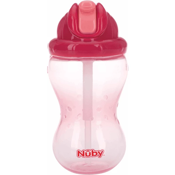 Nuby Nûby Auslaufsichere Trinkhalmtasse Soft Flip-It 355 Ml In Pink 3 Nuby Nûby Auslaufsichere Trinkhalmtasse Soft Flip-It 355 Ml In Pink