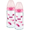 NUK Glasflasche First Choice⁺ Ab Der Geburt 240 Ml, Temperature Control Im Doppelpack Rosa 2 NUK Glasflasche First Choice⁺ Ab Der Geburt 240 Ml, Temperature Control Im Doppelpack Rosa -Villeroy & Boch Shop nuk glasflasche first choice ab der geburt 240 ml temperature control im doppelpack rosa a329555