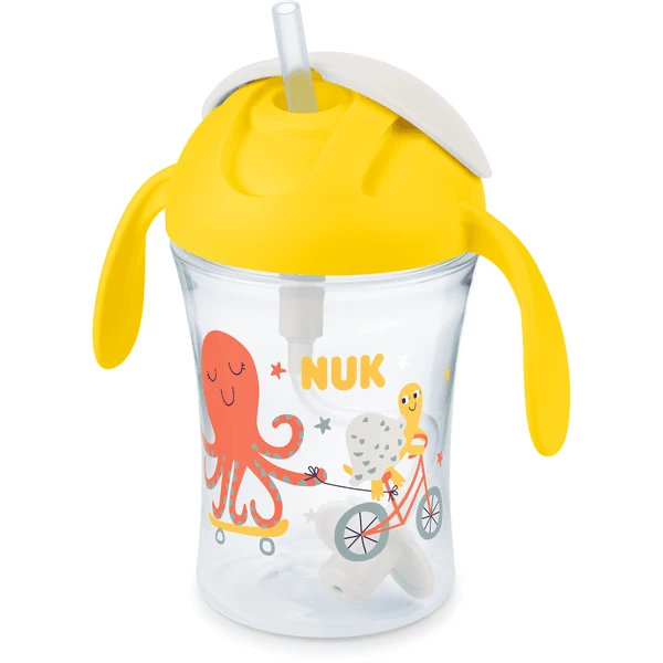 NUK Trinkflasche Motion Cup In Gelb 3 NUK Trinkflasche Motion Cup In Gelb