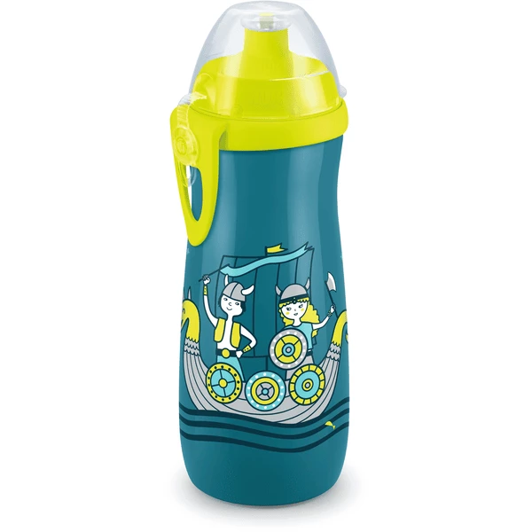 NUK Trinkflasche Sports Cup 450 Ml, Wikinger Blau 3 NUK Trinkflasche Sports Cup 450 Ml, Wikinger Blau