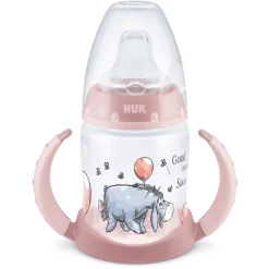 NUK Trinklernflasche First Choice Disney Winnie Puuh 150 Ml, Rosa