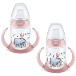 NUK Trinklernflasche First Choice Disney Winnie Puuh In Rosa, 2 Stück