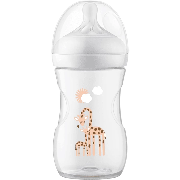 Philips Avent Babyflasche SCY903/66 Natural Response Neutral Giraffen 260ml 3 Philips Avent Babyflasche SCY903/66 Natural Response Neutral Giraffen 260ml