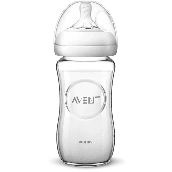 Philips Avent Natural Flasche Glas SCF053/17, 240ml, 1 Stück, Transparent 3 Philips Avent Natural Flasche Glas SCF053/17, 240ml, 1 Stück, Transparent