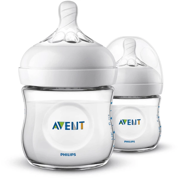 Philips Avent Natural Flasche SCF030/27, 125ml, 2 Stück, Transparent 3 Philips Avent Natural Flasche SCF030/27, 125ml, 2 Stück, Transparent