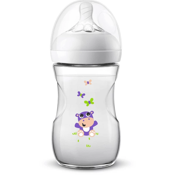 Philips Avent Natural Flasche SCF070/22, 260ml, 1 Stück, Hippo 3 Philips Avent Natural Flasche SCF070/22, 260ml, 1 Stück, Hippo