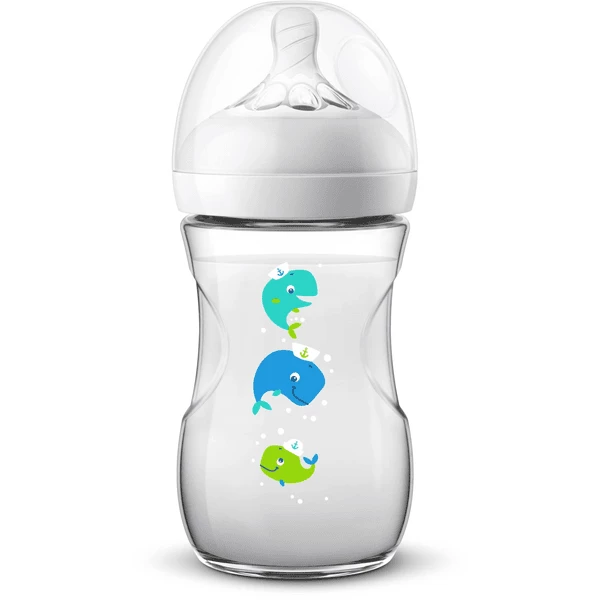 Philips Avent Natural Flasche SCF070/23, 260ml, 1 Stück, Wal 3 Philips Avent Natural Flasche SCF070/23, 260ml, 1 Stück, Wal
