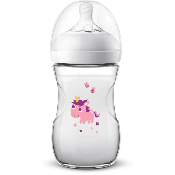 Philips Avent Natural Flasche SCF070/25, 260ml, 1 Stück, Einhorn 3 Philips Avent Natural Flasche SCF070/25, 260ml, 1 Stück, Einhorn