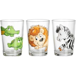 Ritzenhoff & Breker GmbH & Co. KG Kindergläser Dschungeltiere 205 Ml 3er Set Bunt