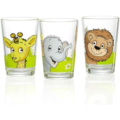 Ritzenhoff & Breker GmbH & Co. KG Kindergläser Dschungeltiere 205 Ml 3er Set Bunt
