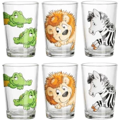 Ritzenhoff & Breker GmbH & Co. KG Kindergläser Dschungeltiere 205 Ml 6er Set Bunt