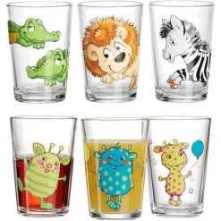 Ritzenhoff & Breker GmbH & Co. KG Kindergläser Happy Zoo & Monsterchen 205 Ml 6er Set Bunt