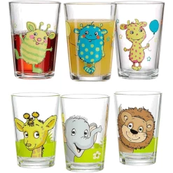 Ritzenhoff & Breker GmbH & Co. KG Kindergläser Monsterchen & Dschungeltiere 205 Ml 6er Set Bunt
