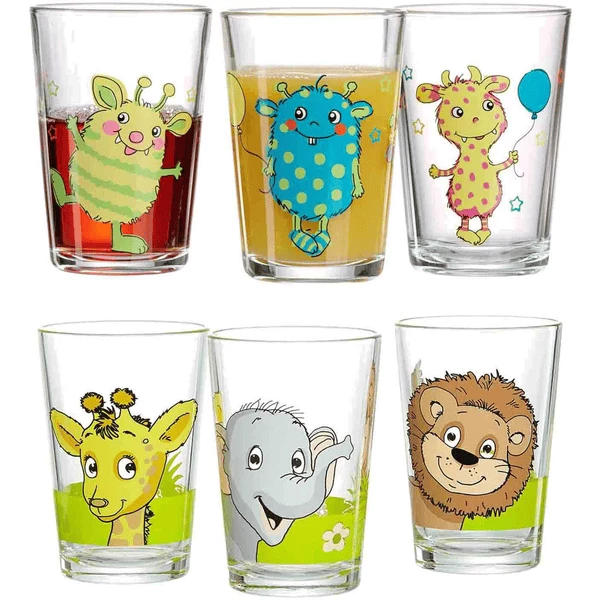 Ritzenhoff & Breker GmbH & Co. KG Kindergläser Monsterchen & Dschungeltiere 205 Ml 6er Set Bunt 3 Ritzenhoff & Breker GmbH & Co. KG Kindergläser Monsterchen & Dschungeltiere 205 Ml 6er Set Bunt