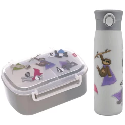 Sigikid Brotdose + Isolierflasche 2er Set Grau