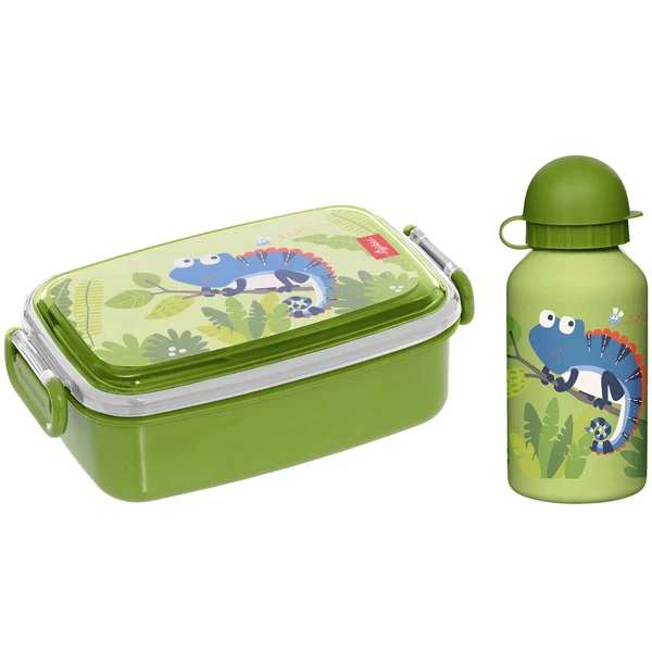 Sigikid Brotdose + Trinkflasche 2er Set Grün 3 Sigikid Brotdose + Trinkflasche 2er Set Grün