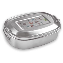 Sigikid® Edelstahl-Brotdose Katze Green Collection