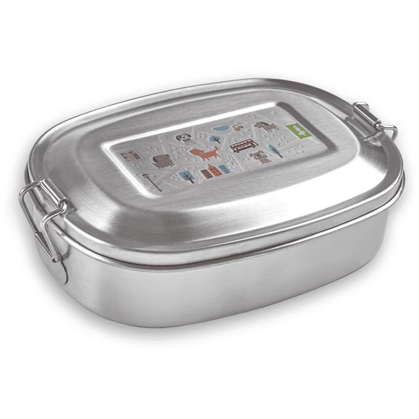 Sigikid® Edelstahl-Brotdose Katze Green Collection 3 Sigikid® Edelstahl-Brotdose Katze Green Collection