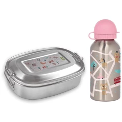 Sigikid Edelstahl-Lunchset 2er Set Rosa