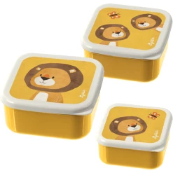 Sigikid® Snackboxen 3er Set Löwe Forest