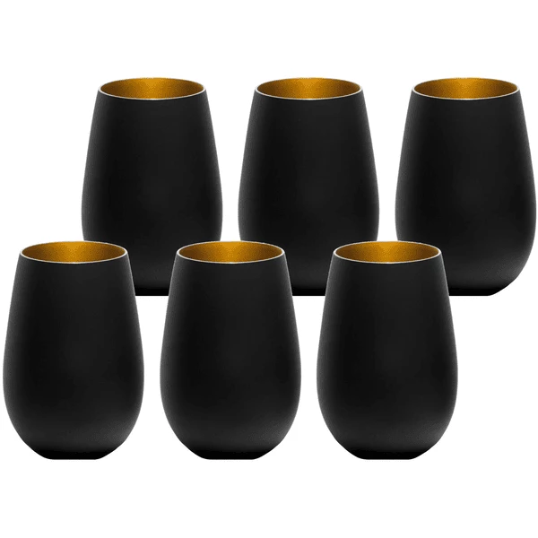 Stölze Lausitz Becher Elements 465 Ml 6er Set Schwarz-gold 3 Stölze Lausitz Becher Elements 465 Ml 6er Set Schwarz-gold